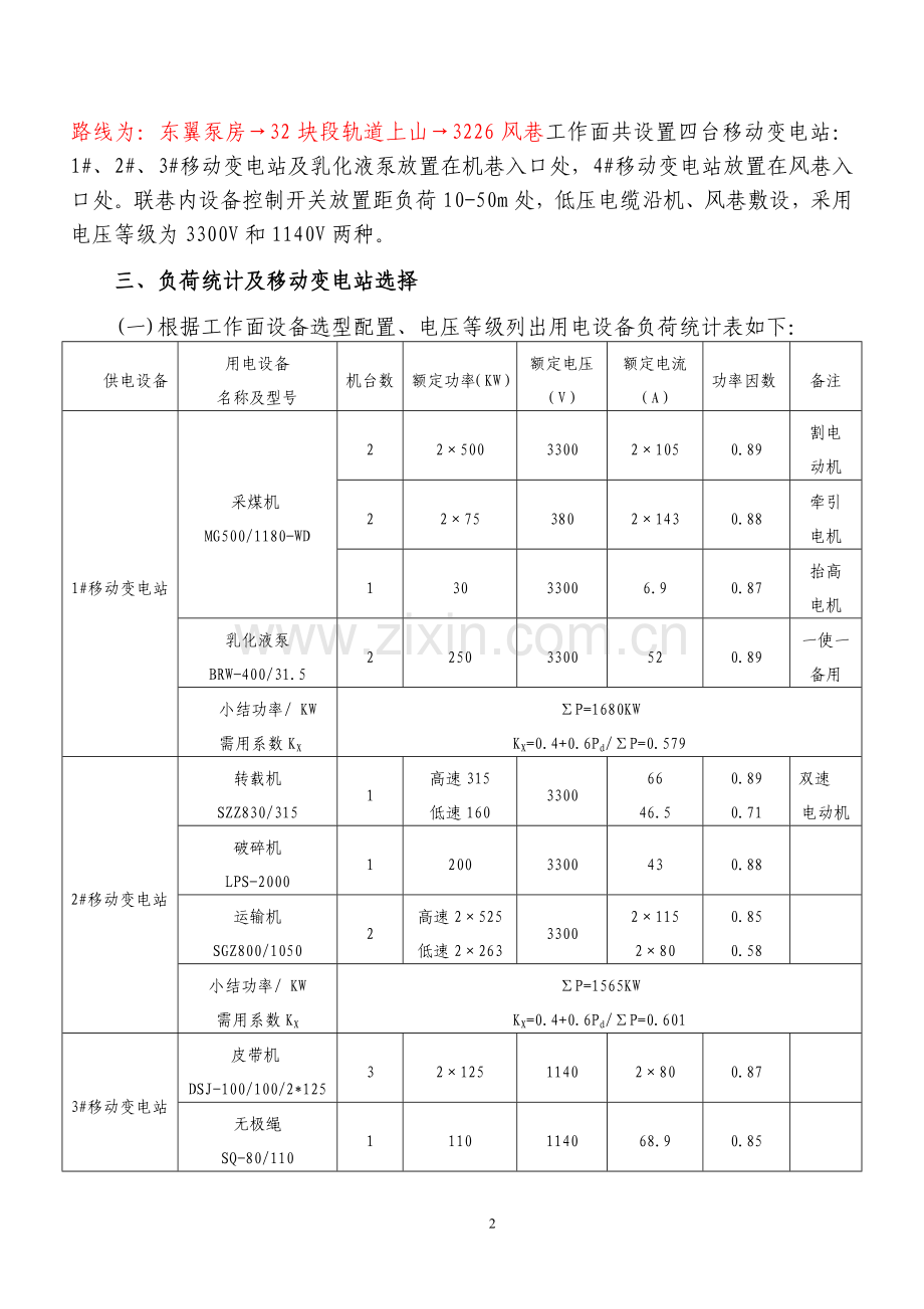 3226综采供电设计毕业设计论文.doc_第2页