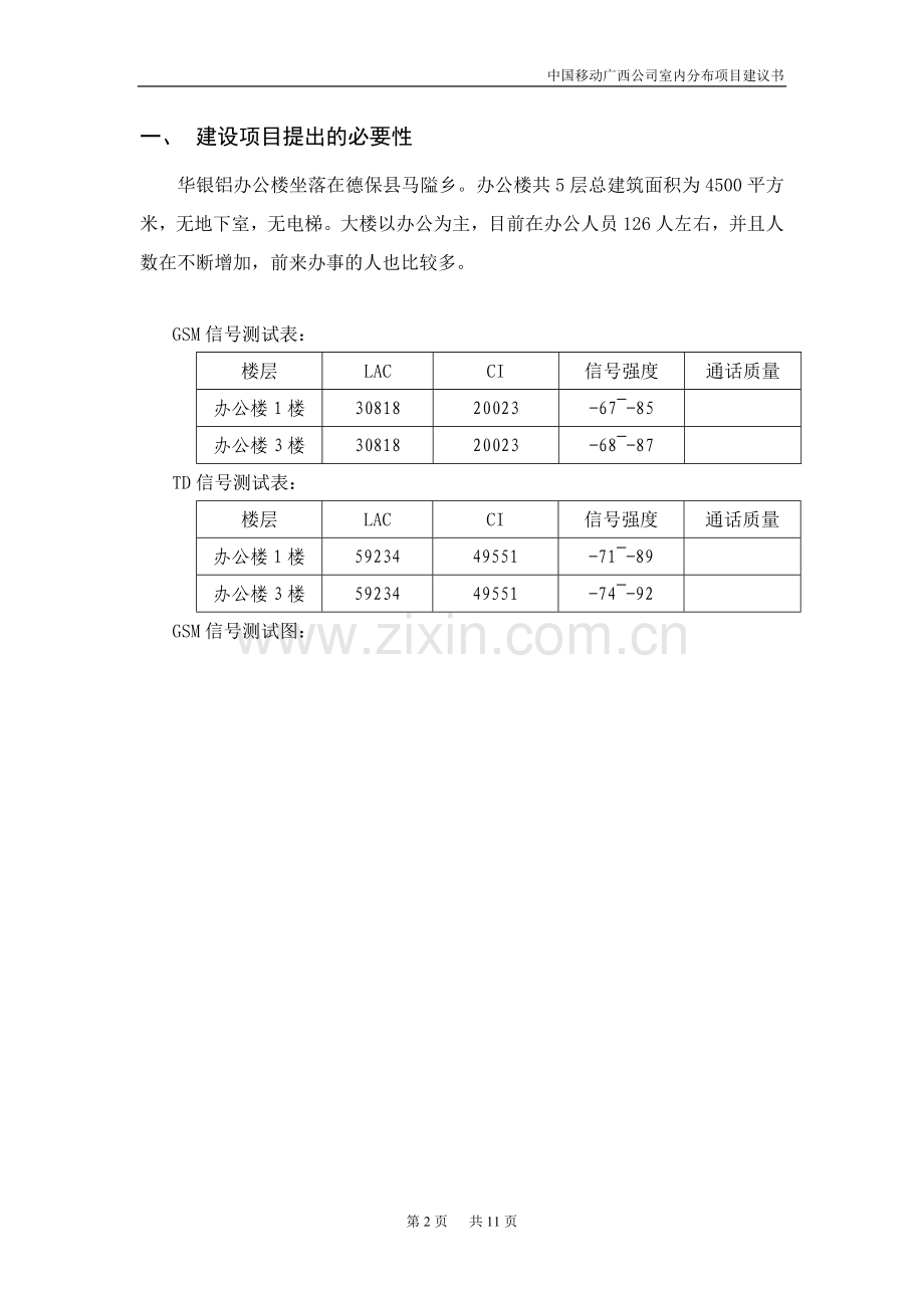 百色市德保县华银铝办公楼LTE室内覆盖工程工程项目建议书.doc_第2页