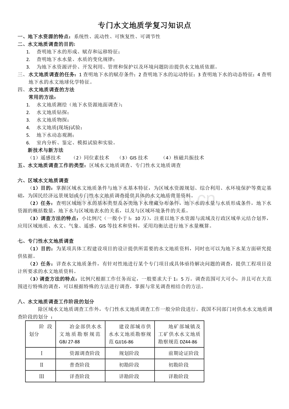 专门水文地质学复习知识重点.doc_第1页