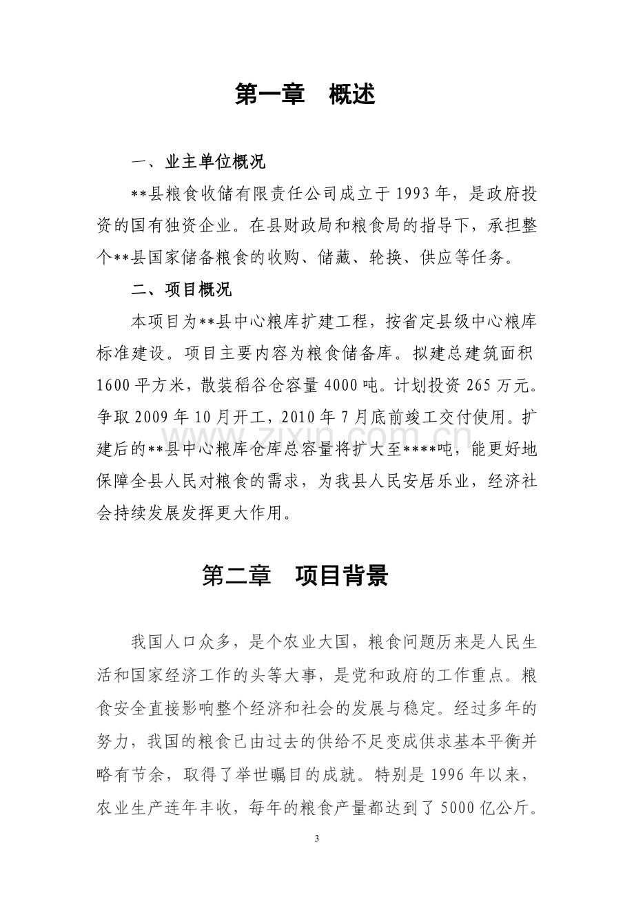 中心粮库扩建工程项目谋划方案书.doc_第3页