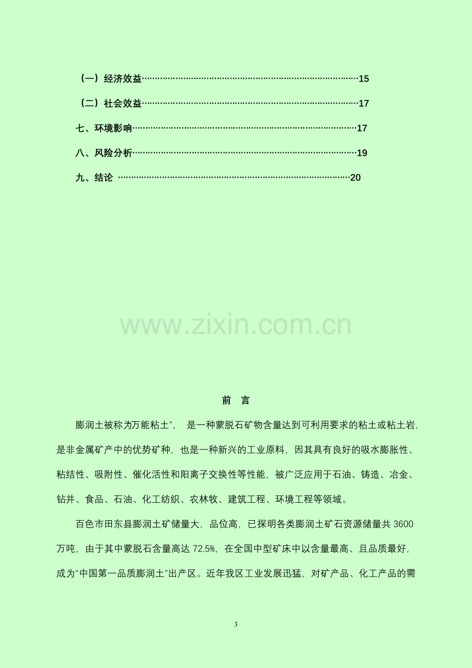 广西华鑫膨润土矿业有限公司8万吨活性白土深加工项目立项.doc--学位论文.doc_第3页