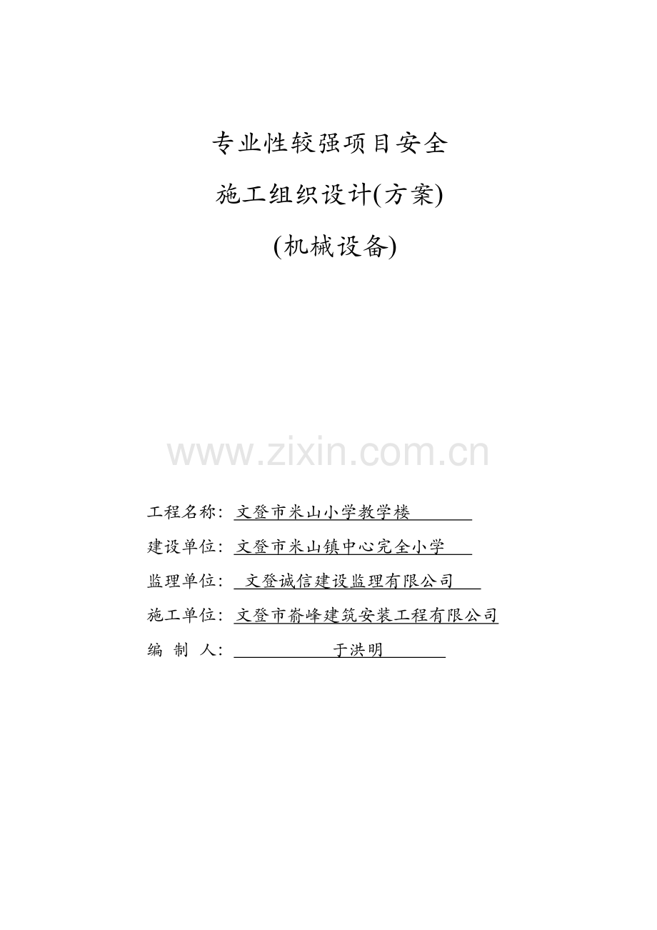 专业安全方案工程.doc_第1页