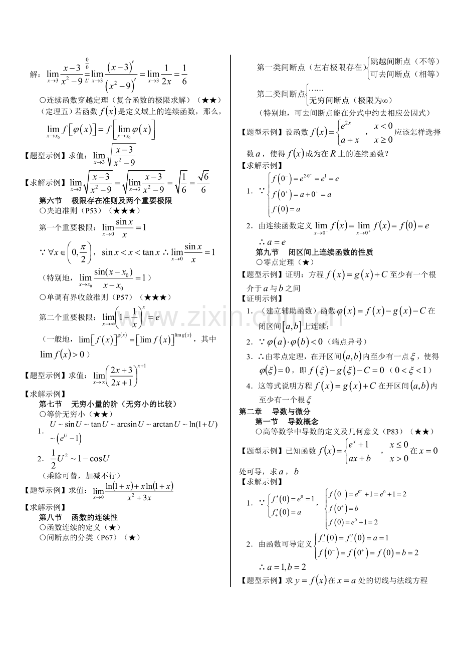 大一高数复习资料【全】.doc_第2页