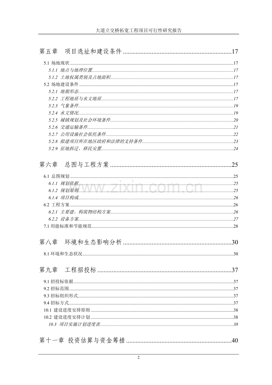 x大道立交桥拓宽工程项目申请立项可研报告.doc_第2页