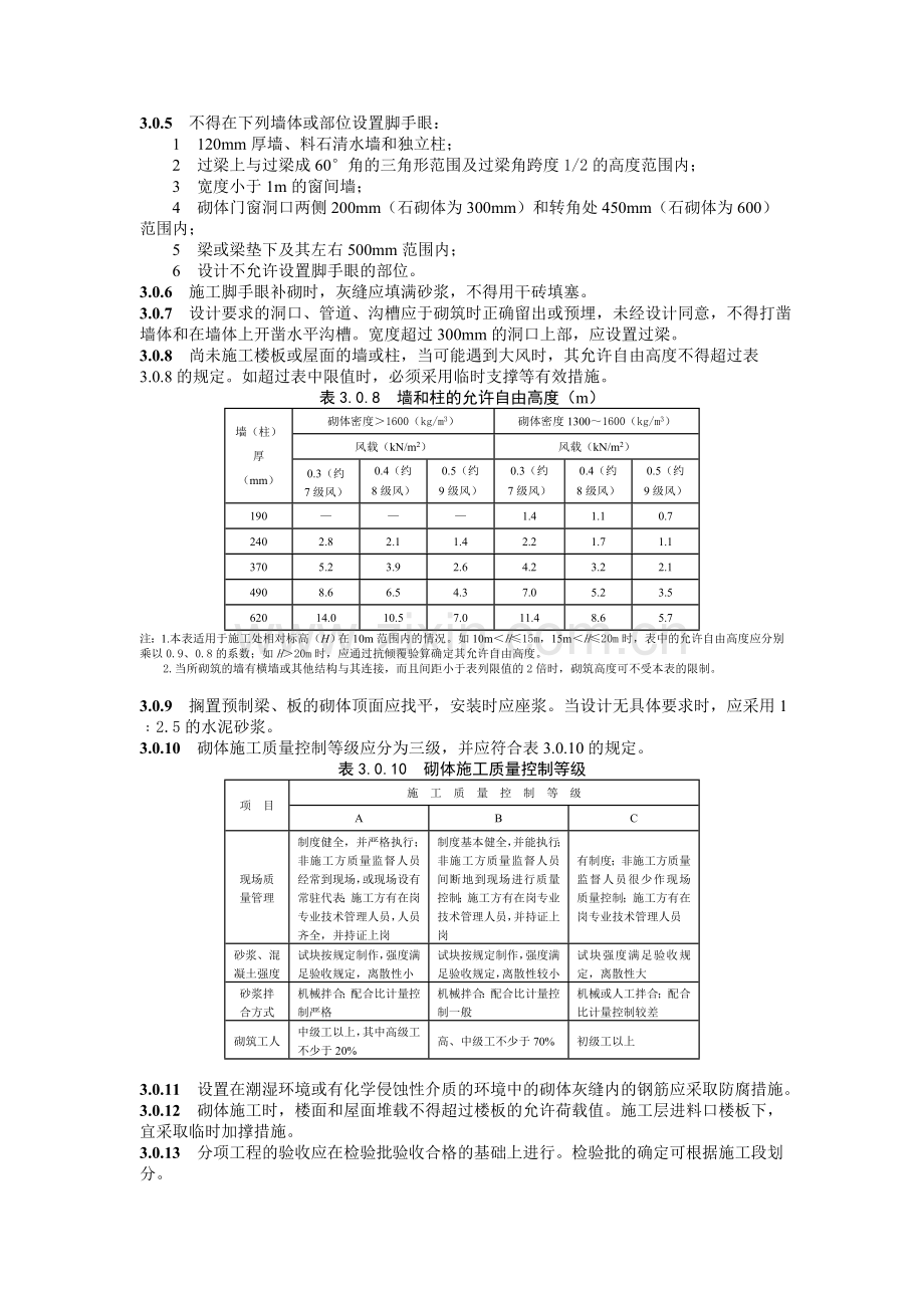 GB50203砌体工程施工质量验收规范.doc_第2页