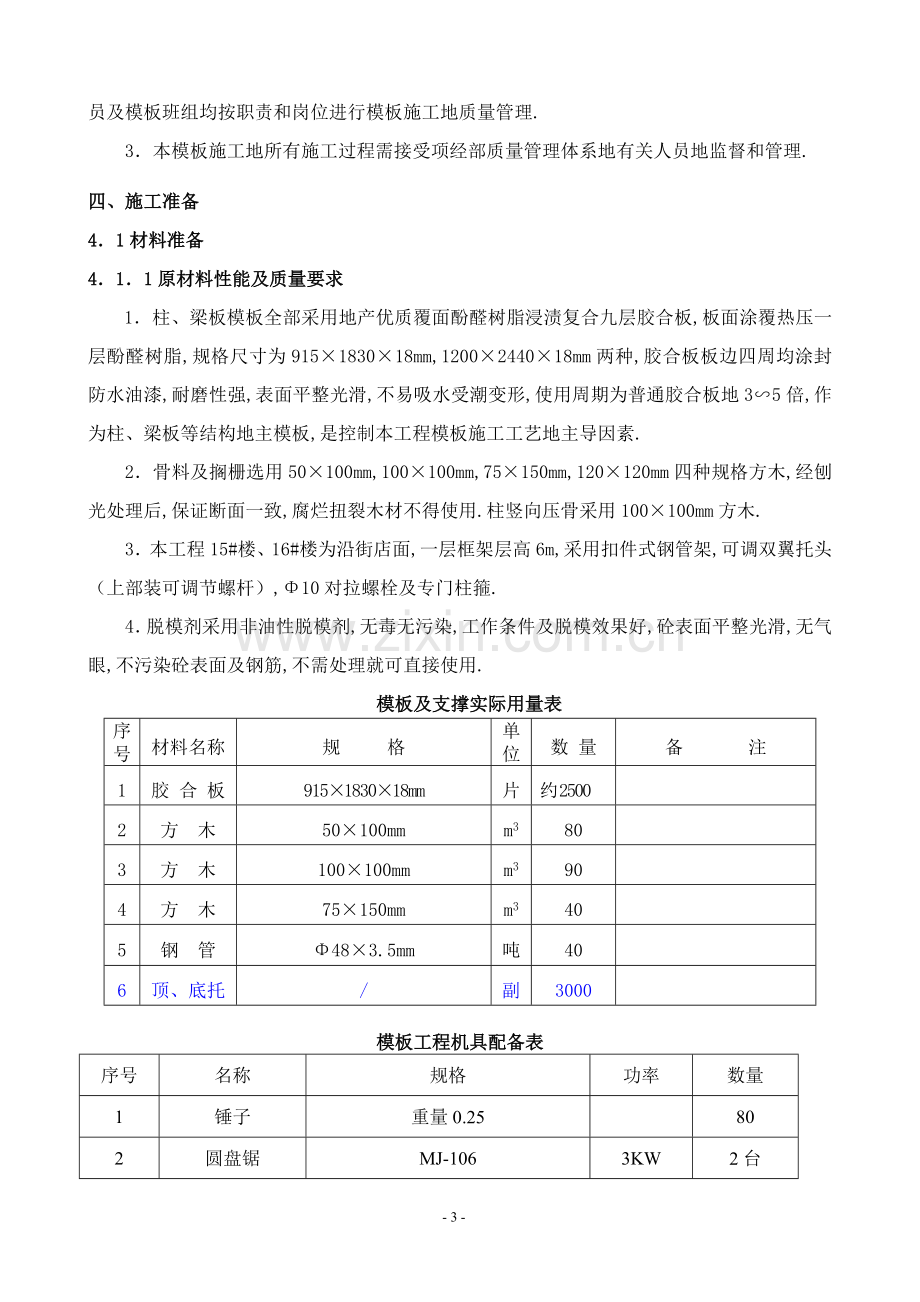 高层建筑模板施工方案(胶合板).doc_第3页