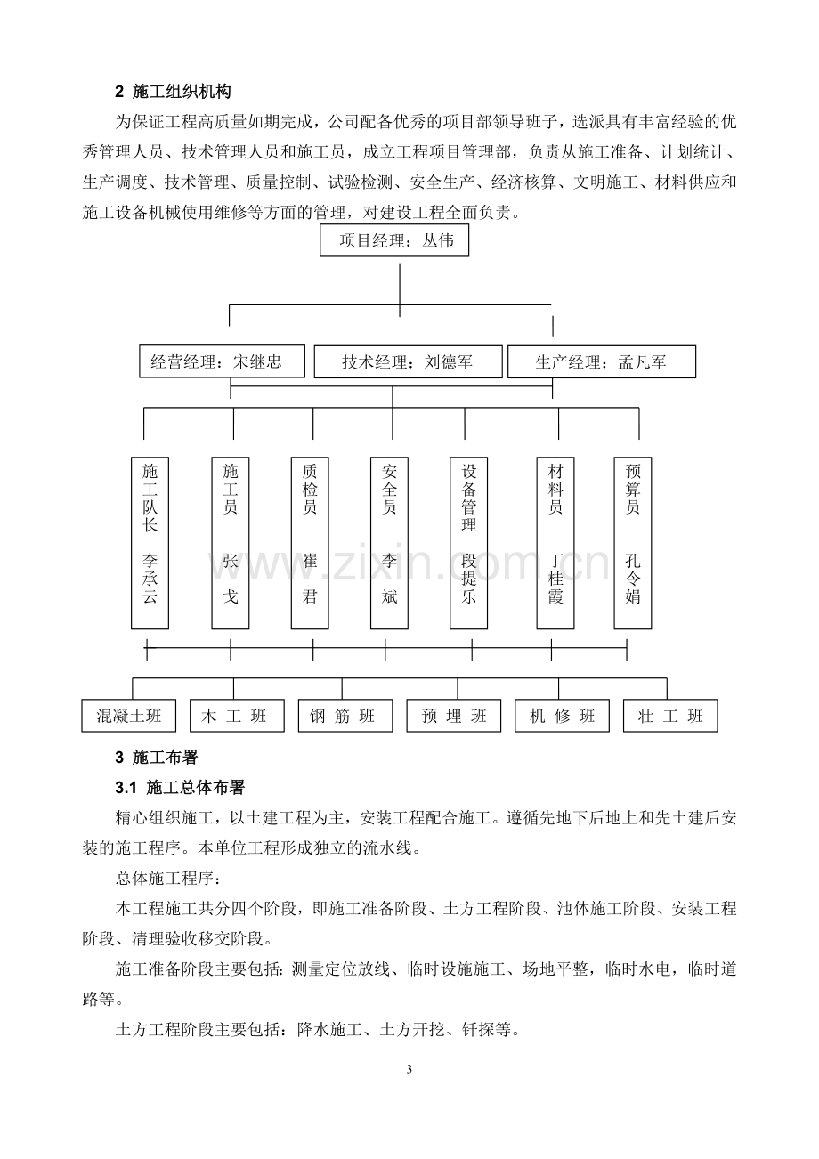 课程设计--昌平花园中水处理工程施工组织设计.doc_第3页