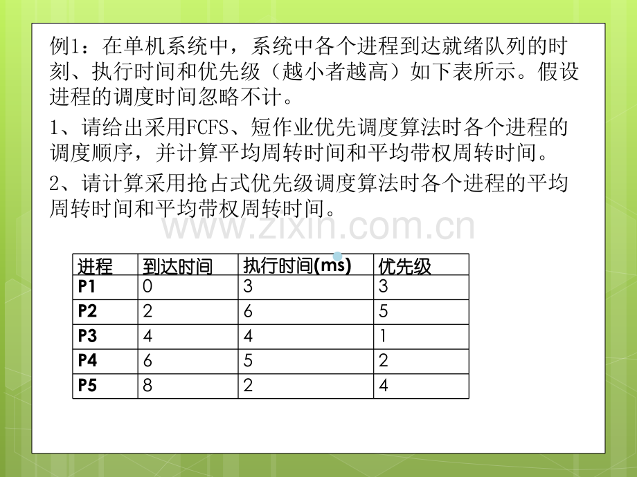 计算机操作系统专升本复习题计算题.ppt_第3页