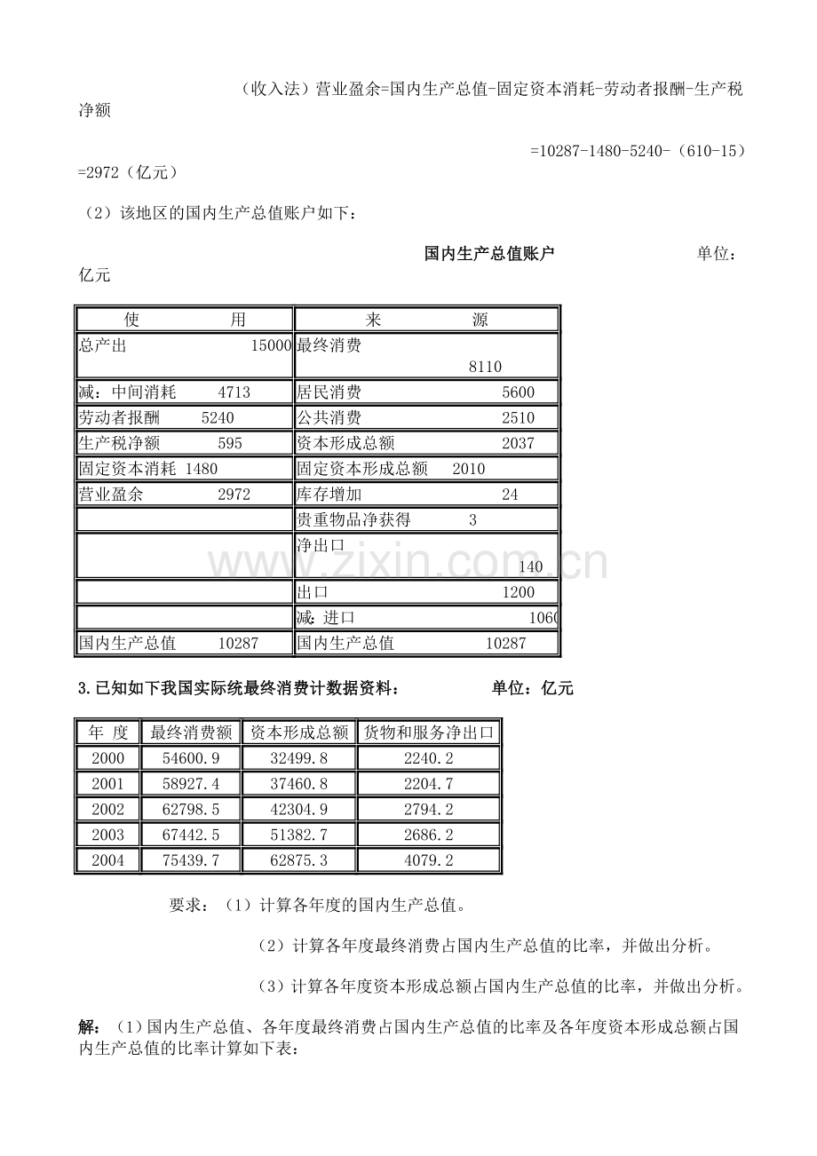 电大-2011年国民经济核算形成性考核册作业.doc_第3页