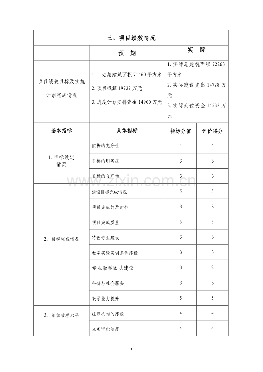 项目绩效评价报告模板1.doc_第3页