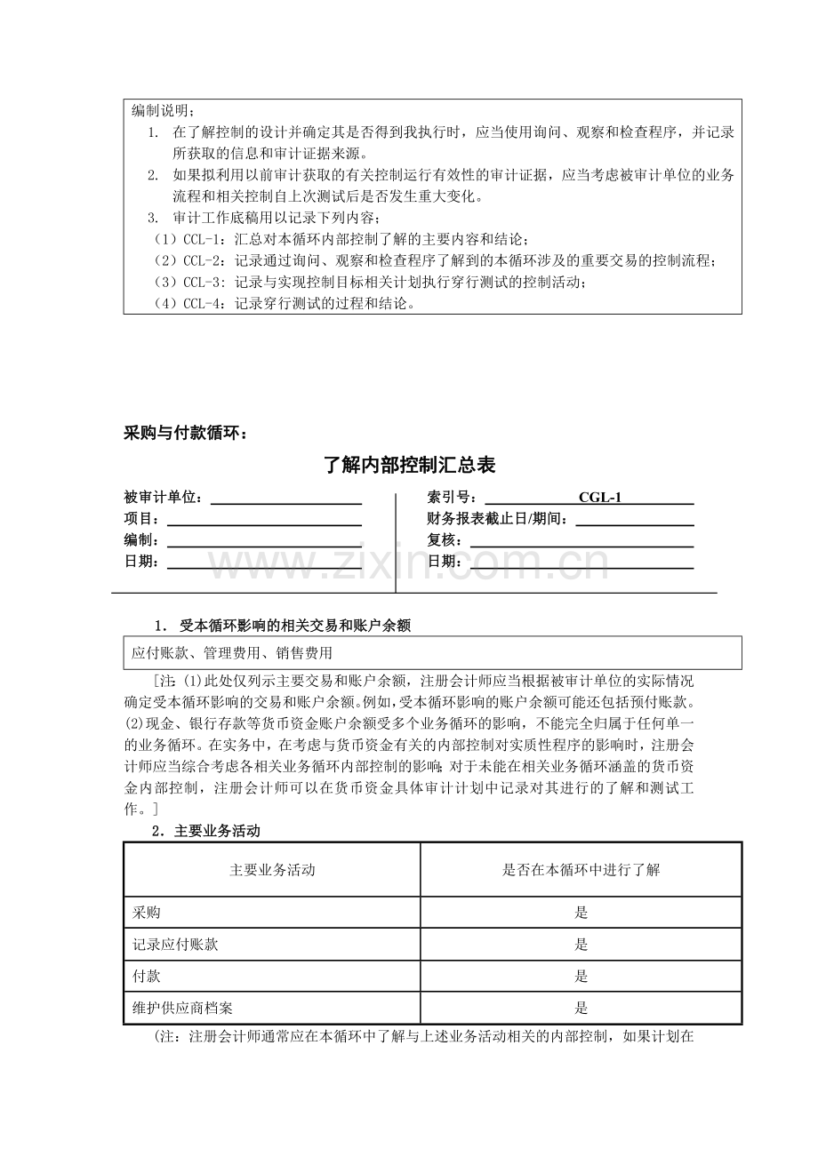 1.采-业务流程层面了解和评价内部控制购与付款循环.doc_第2页