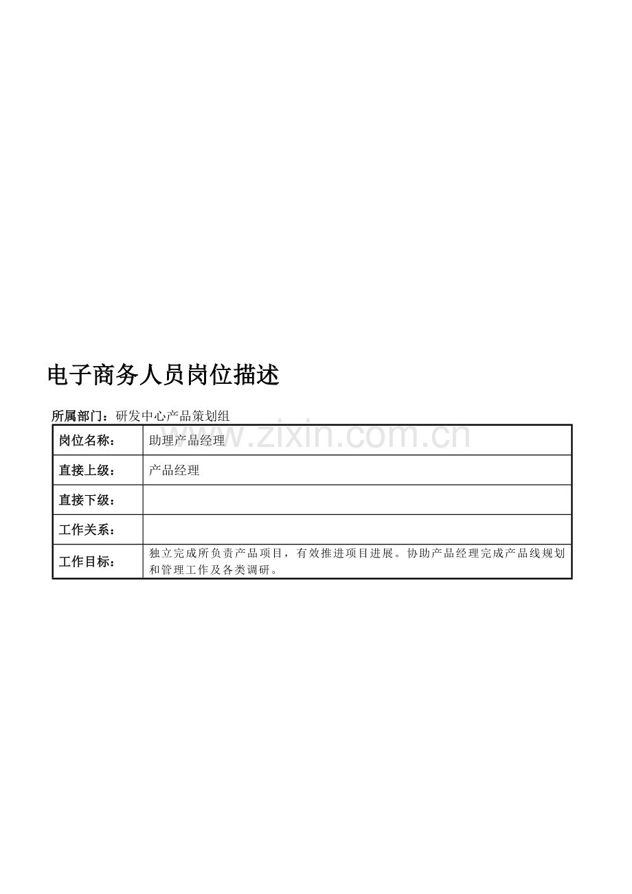 助理产品经理岗位职责.doc_第1页