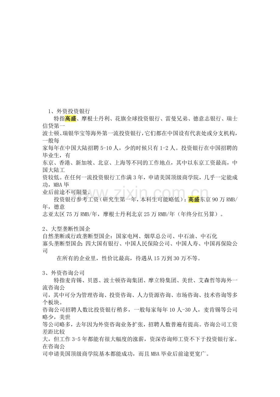 投行咨询四大会计师事务所薪水.doc_第1页