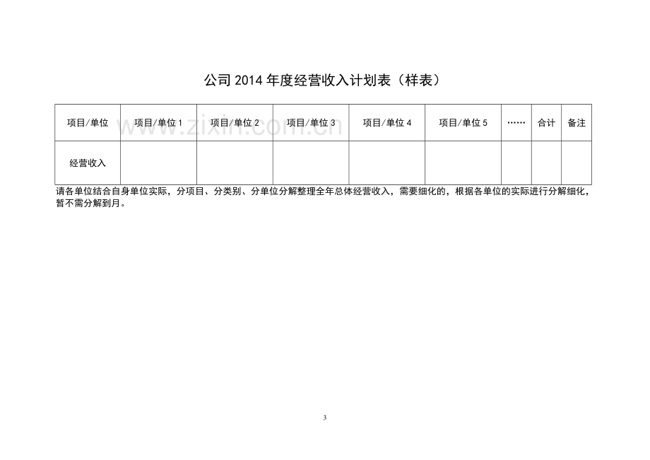 关于编制2014年度经营计划和财务预算报告的通知.doc_第3页