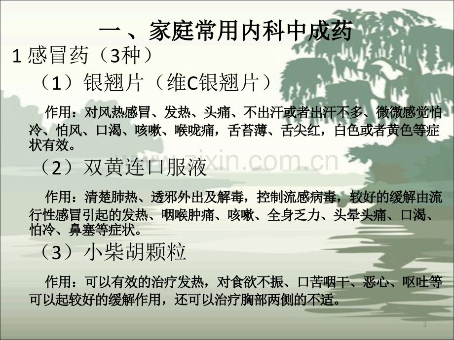 家庭常备中成药使用说明.ppt_第3页