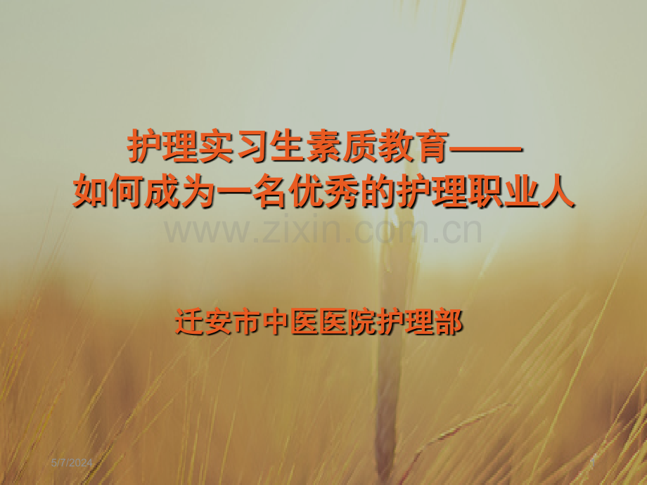 如何做一名优秀的护理职业人.ppt_第1页