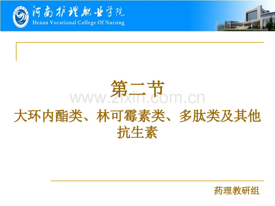 节大环内酯类林可霉素类及多肽类抗生素演示课件.ppt_第1页