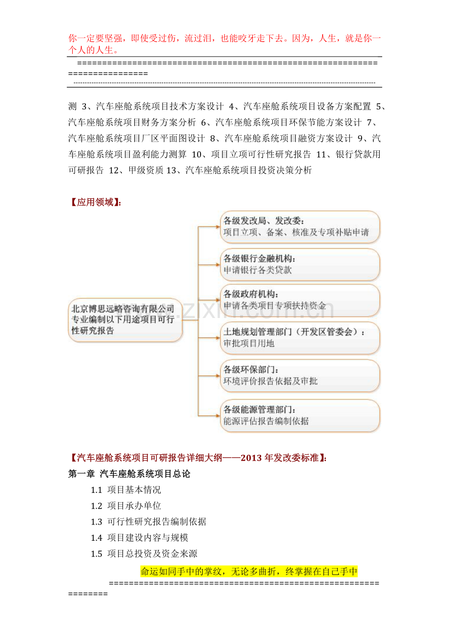 汽车座舱系统项目可行性研究报告评审方案设计(2013年发改委标准案例范文).docx_第3页