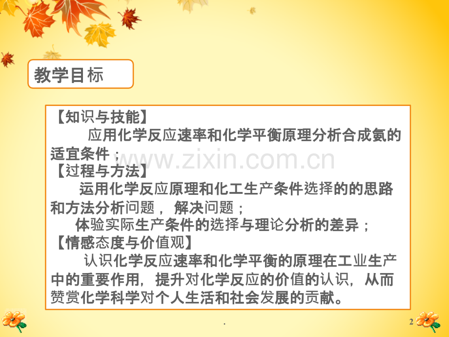 化学反应条件的选择——工业合成氨.ppt_第2页