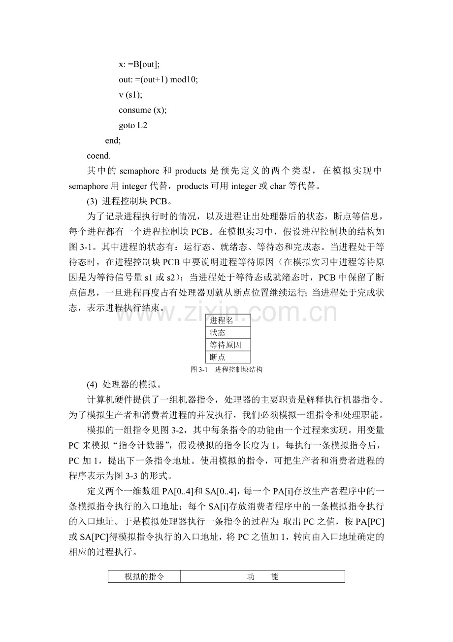 C语言编程模拟生产者和消费者问题(附代码程序).doc_第3页