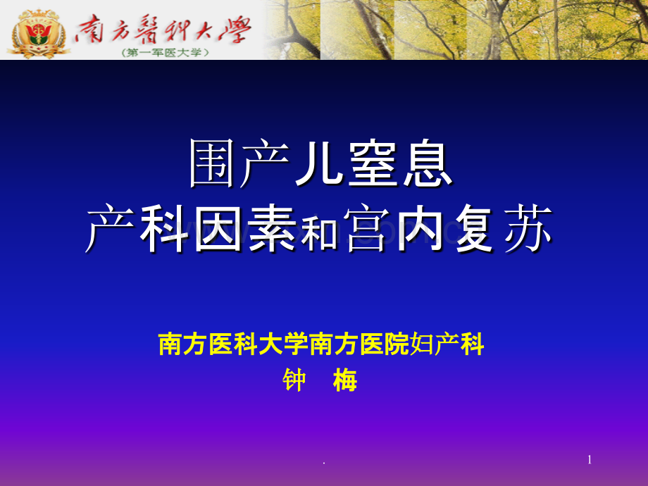 围产儿窒息产科因素和宫内复苏.ppt_第1页