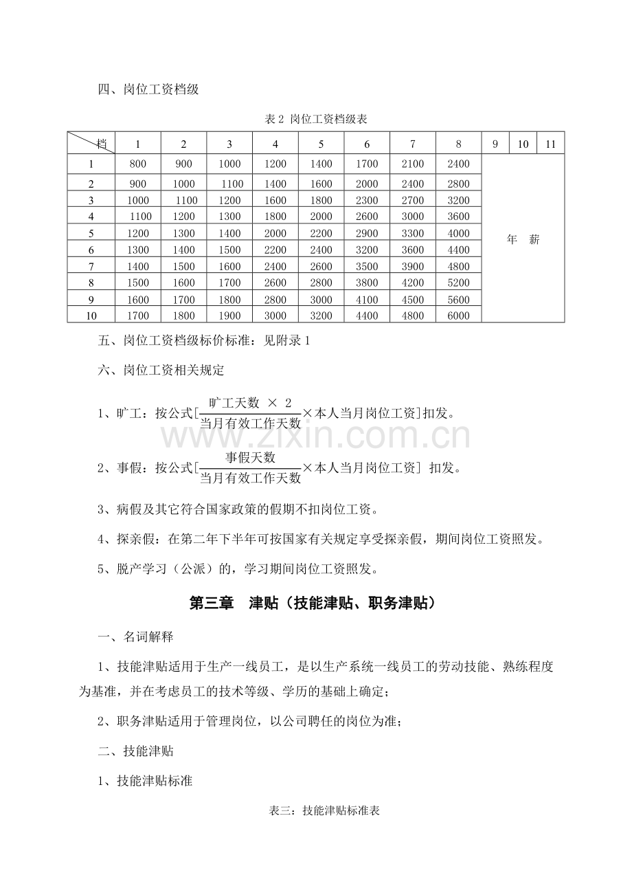 某制造企业薪酬及绩效考核管理办法.doc_第3页