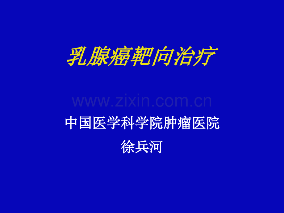 乳腺癌靶向治疗演示课件.ppt_第1页