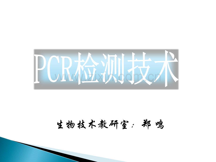 生物检测PCR技术.ppt_第1页