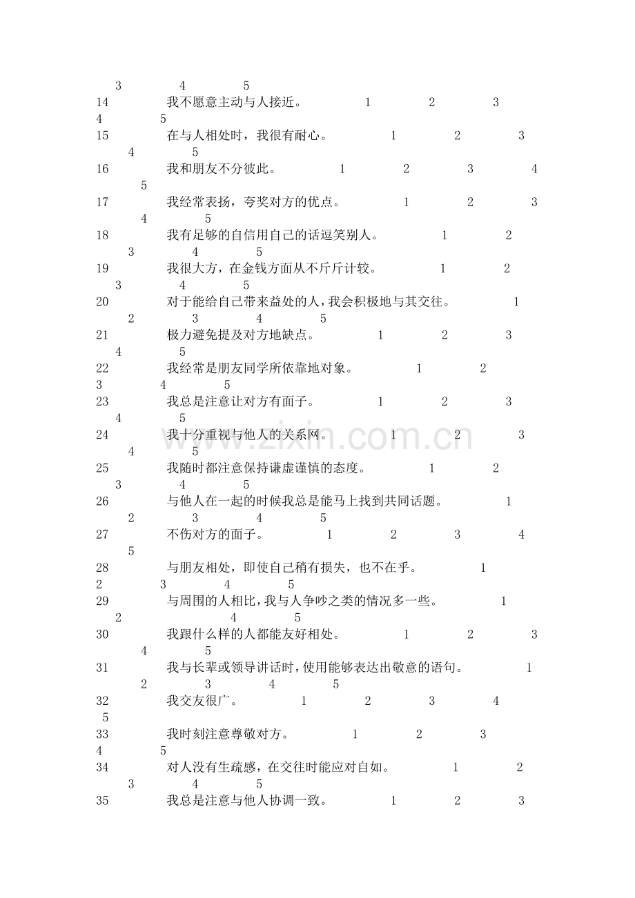 中学生人际交往调查问卷.doc_第2页