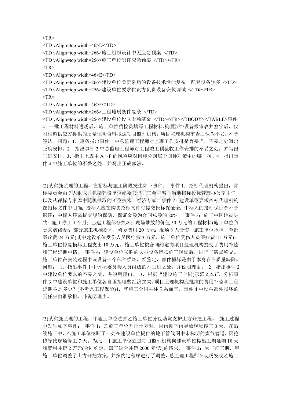 2011年监理工程师考试案例分析真题-中大网校.doc_第2页