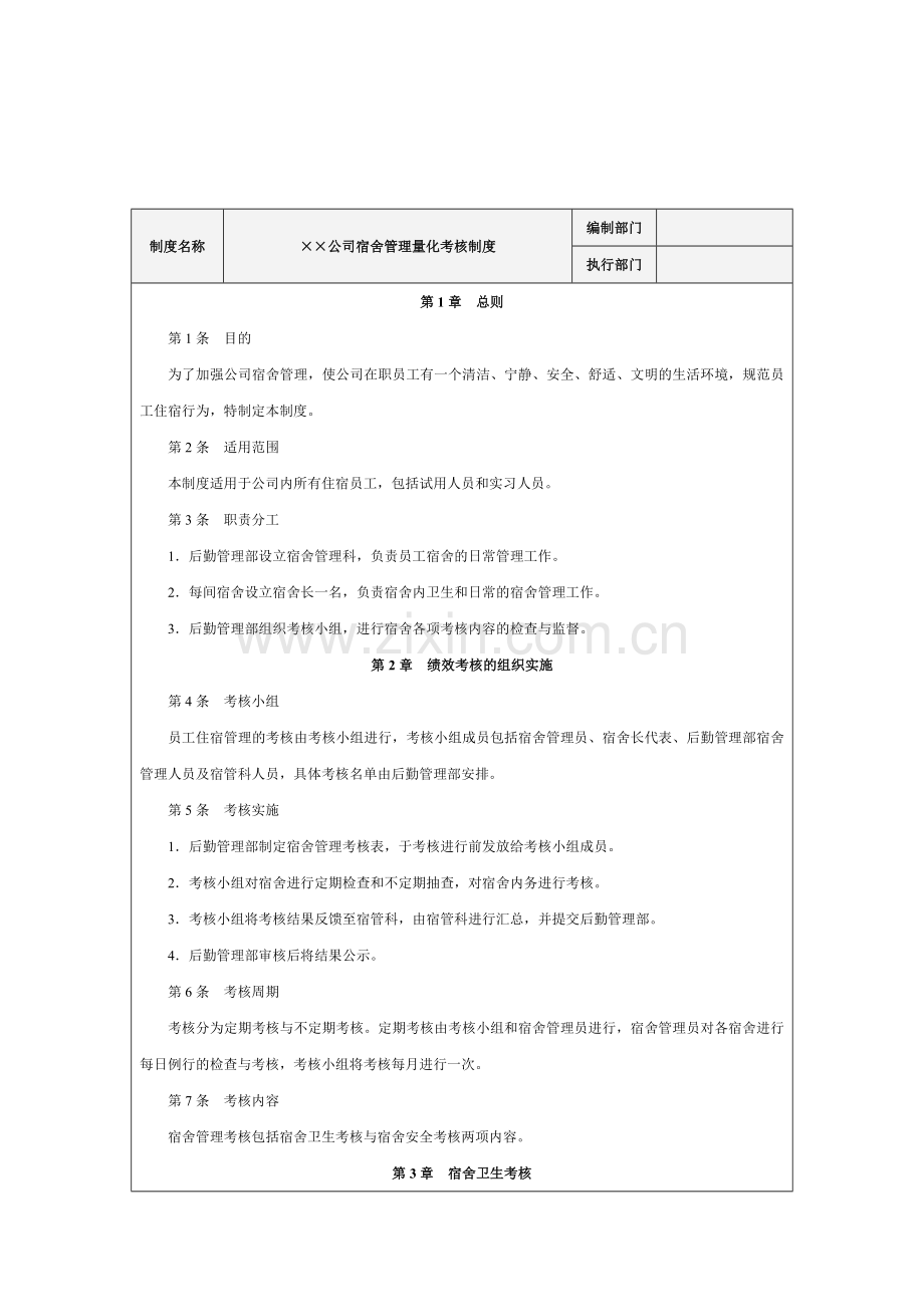 后勤管理部考核图表、制度.doc_第2页