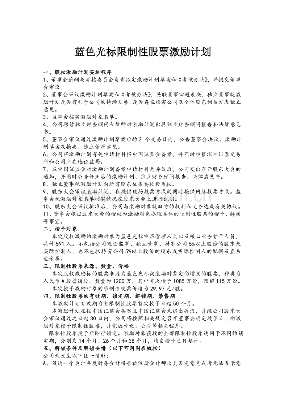 《蓝色光标限制性股票激励计划》.doc_第1页