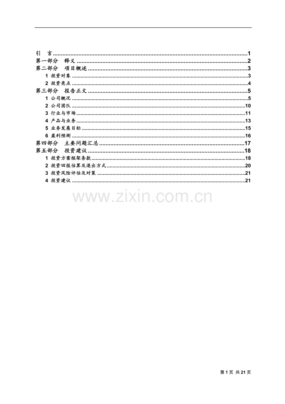 项目投资可行性报告(模板).doc_第3页