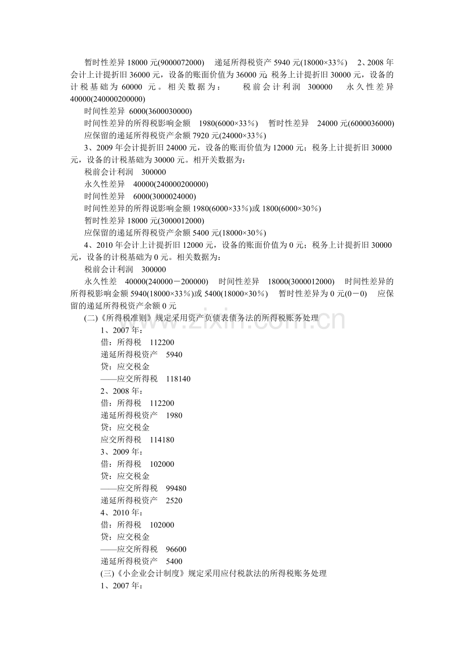 新会计准则和企业会计制度下所得税会计核算方法解析.doc_第2页