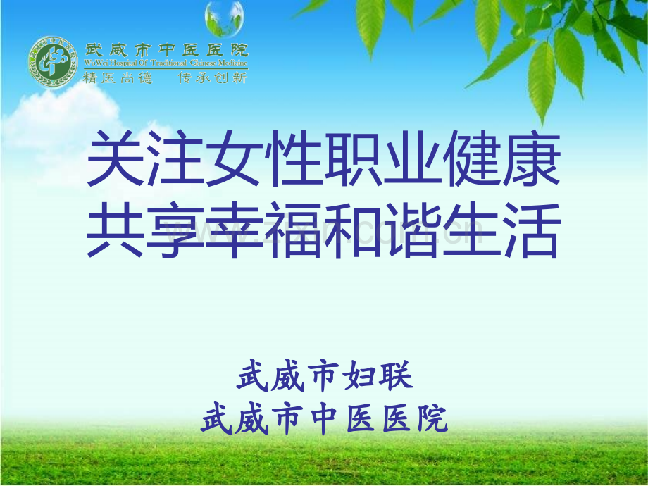 几种常见妇科病的预防与治疗常识演示课件.ppt_第1页