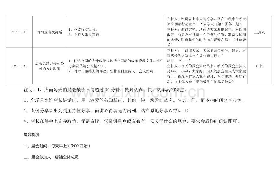 美容院(皮肤管理中心)晨会流程及主持人话术.doc_第3页