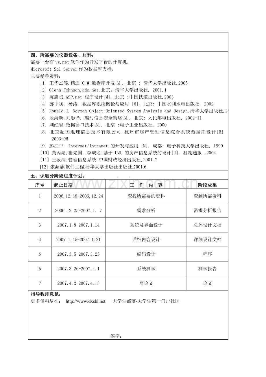 房地产管理系统毕业设计开题报告范文.doc_第2页