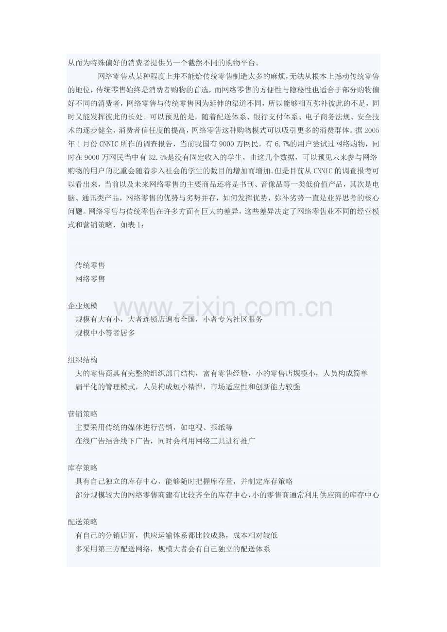 中国网络零售业的经营模式及发展趋势分析.doc_第2页