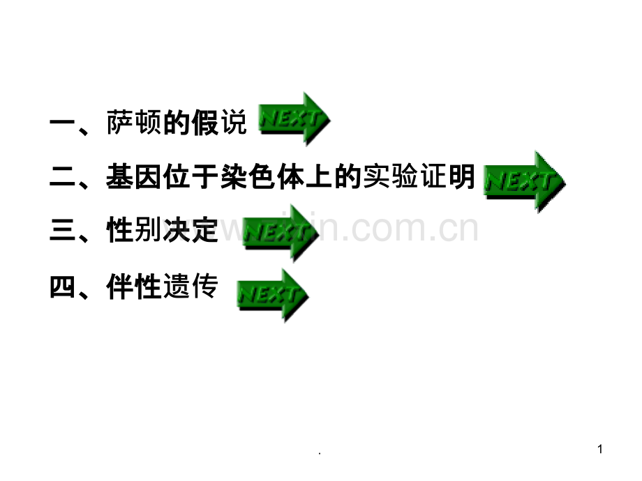 基因在染色体上伴性遗传.ppt_第1页