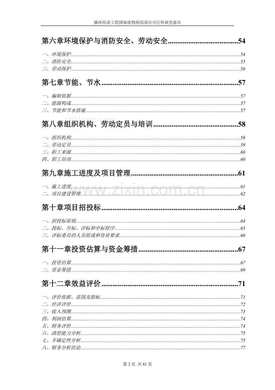 循环经济工程固体废物利用项目可行性研究报告正文.doc_第2页