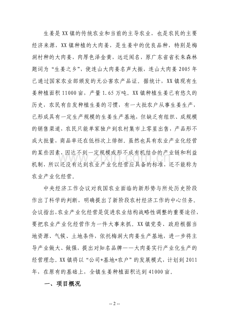 大玉姜产业化生产可行性研究报告.doc_第2页