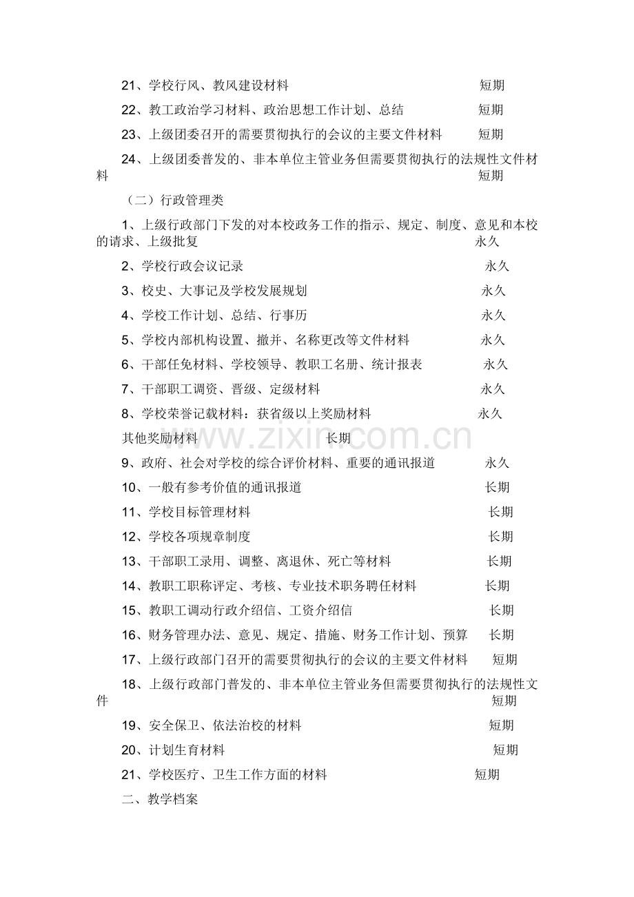 学校档案分类方法.doc_第2页