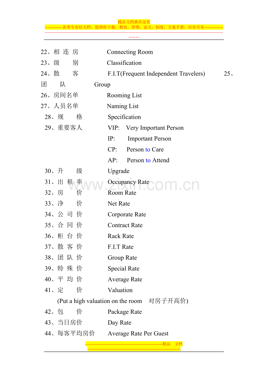 酒店服务常用词组.doc_第3页