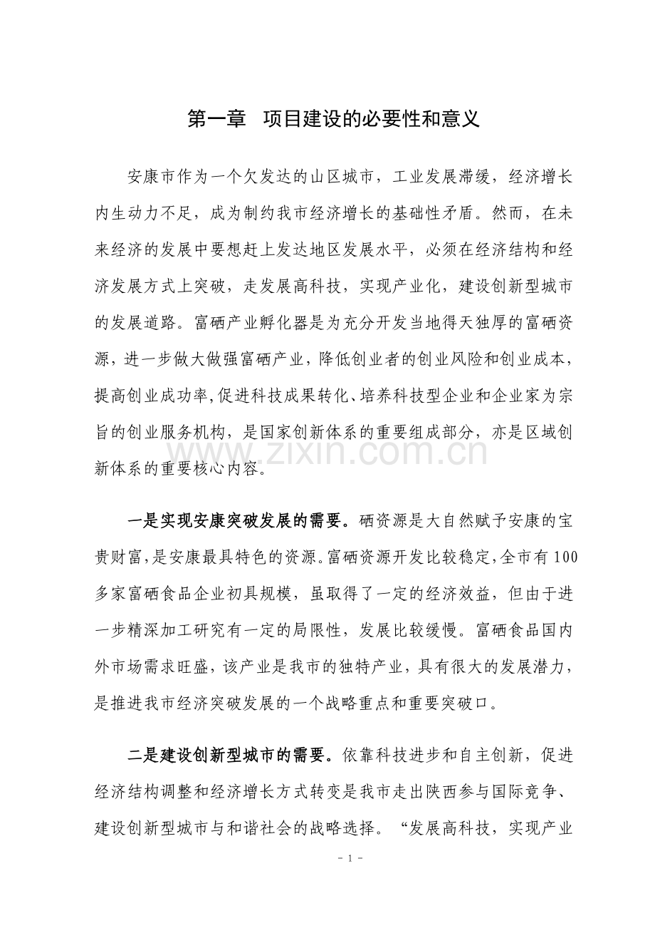 富硒产业孵化器建设项目可行性研究报告.doc_第2页