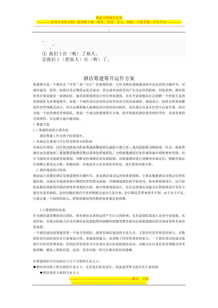 0lnn%opo酒店筹建筹开运作方案.doc_第1页