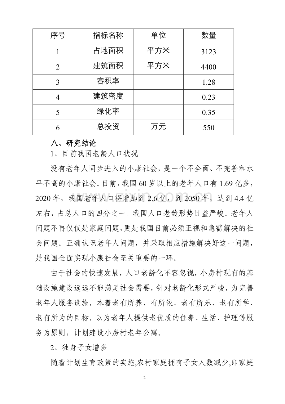 小房村老年公寓建设可行性研究报告.doc_第3页