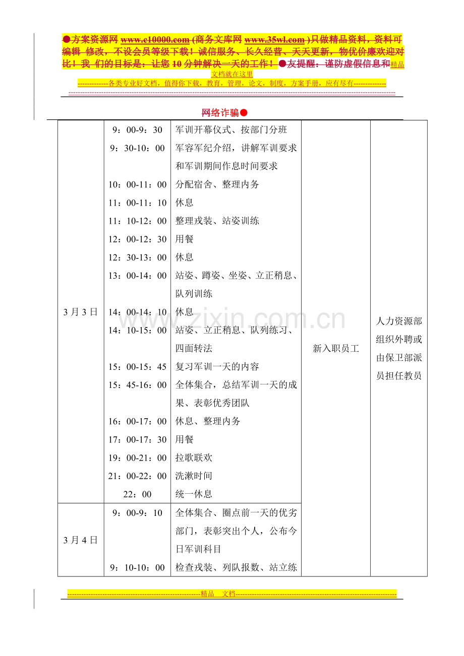 某酒店开业前员工培训方案-9页.doc_第2页