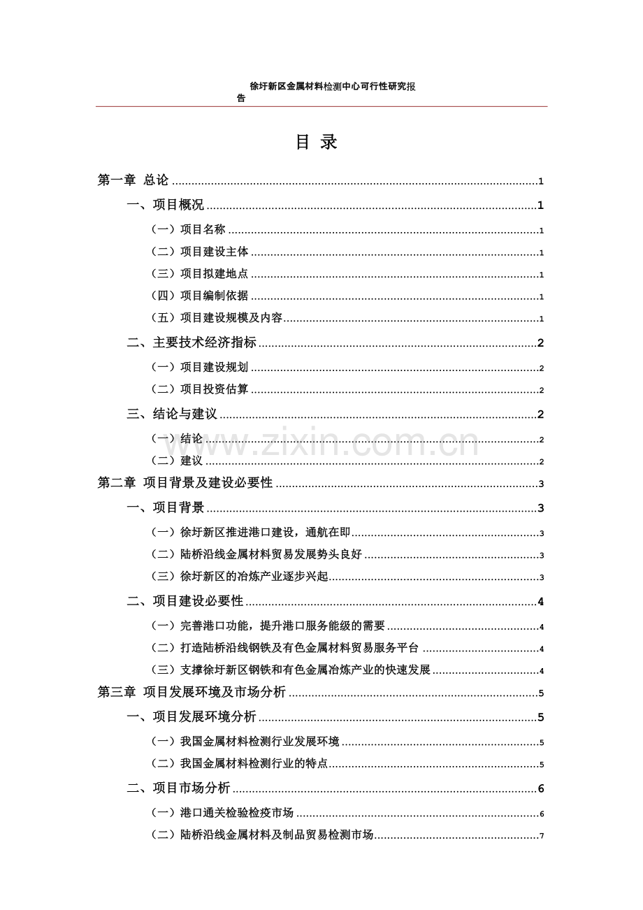 徐圩新区金属材料检测中心可行性研究报告.doc_第2页