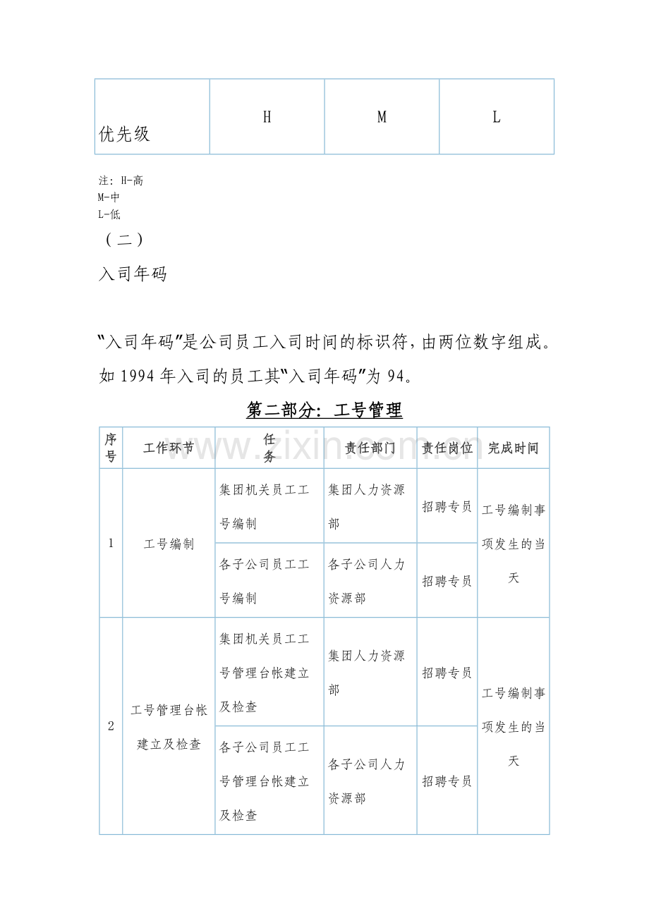 员工工号编制规则及管理制度.doc_第3页