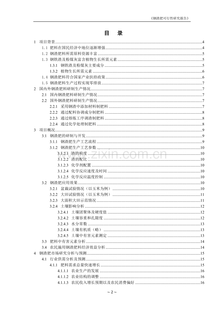 年产30万吨钢渣肥项目可行性研究报告.doc_第2页